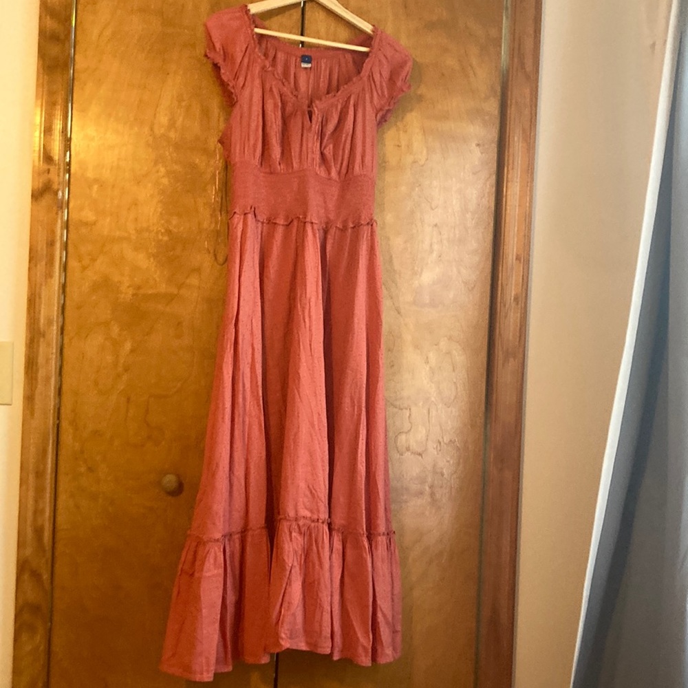 Smocked Fit and Flare Dress